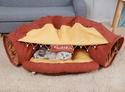 Cat Tunnel Bed