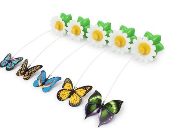 Electric Automatic Rotating Flower Cat Chase Toy