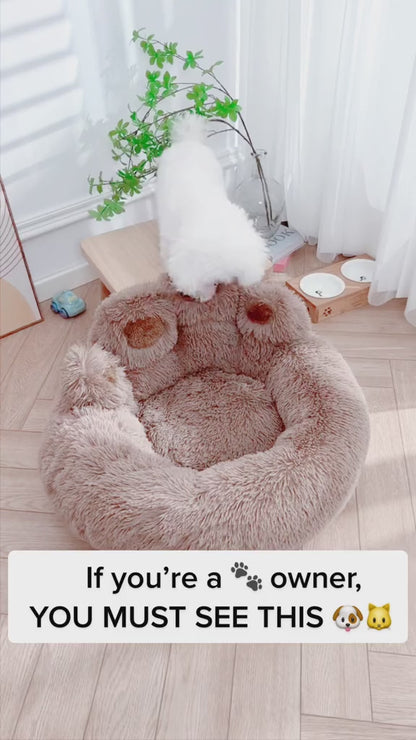 Cozy Paw-Shaped Pet Bed